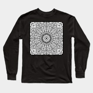 Cool Mandala Geometric Design Long Sleeve T-Shirt